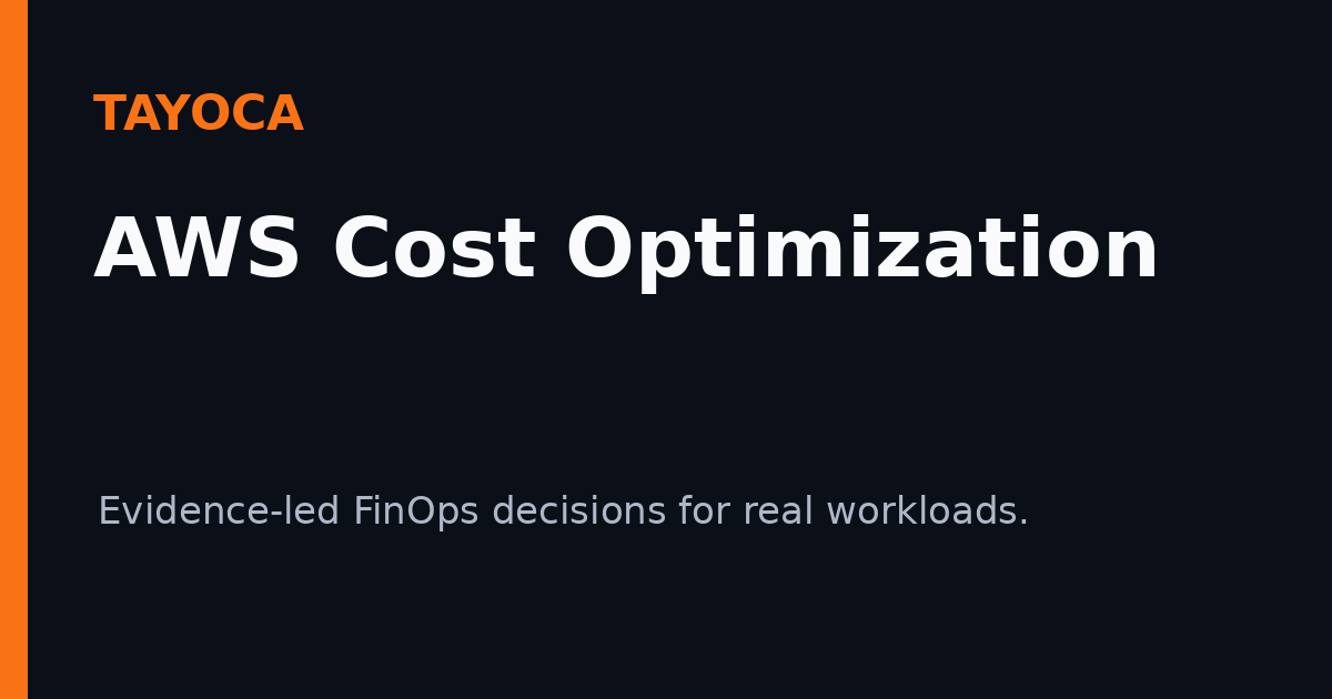 AWS cost optimization playbook preview